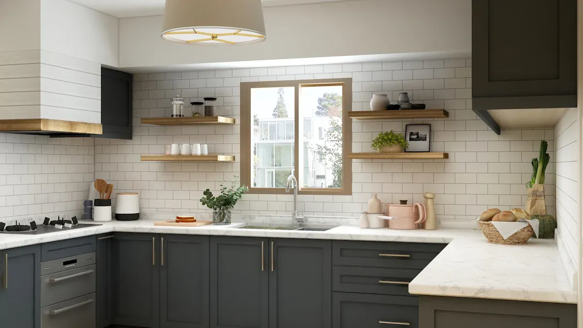 Black and White Two-Toned Kitchen Cabinet Ideas